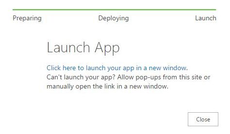 Click on the launch button